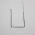 Name Bracelet with Curb Chain