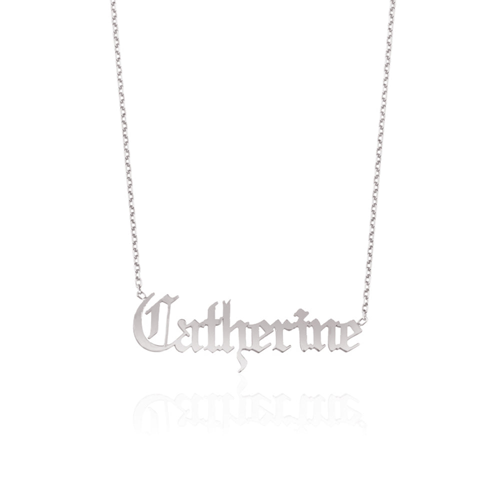 Gothic Name Necklace