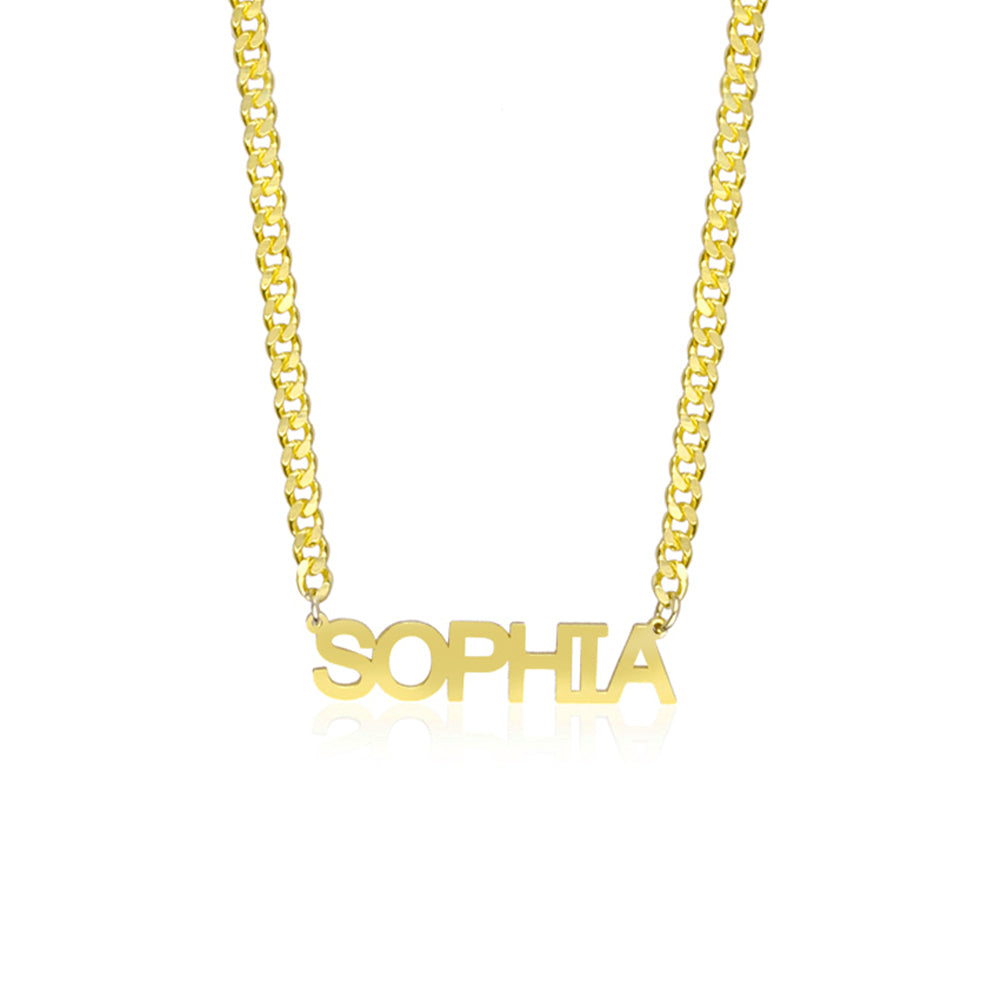 Block Name Necklace