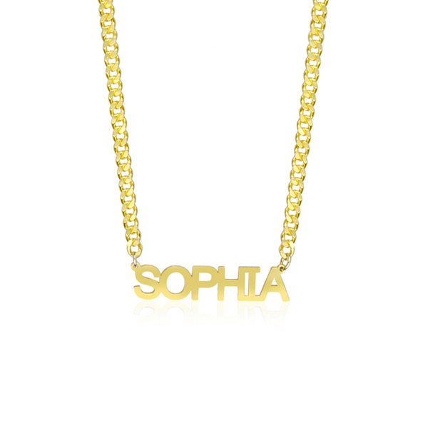 Block Name Necklace