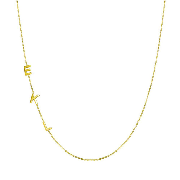 Sideways Initial Necklace