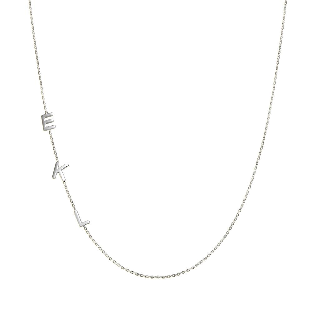 Sideways Initial Necklace