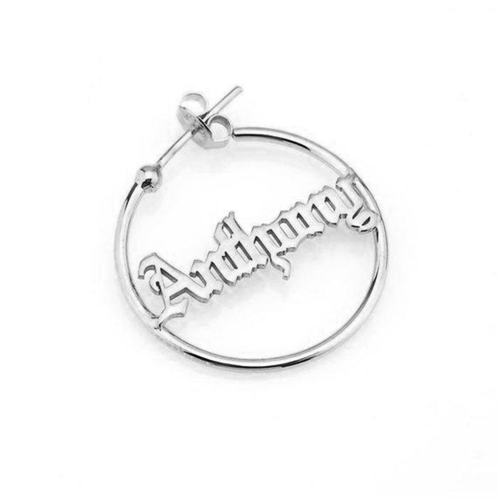 Name Hoop Earring