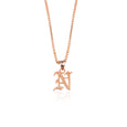 Gothic Initial Necklace