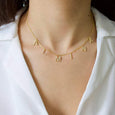 Block Initial Necklace