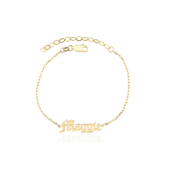 Gothic Name Bracelet