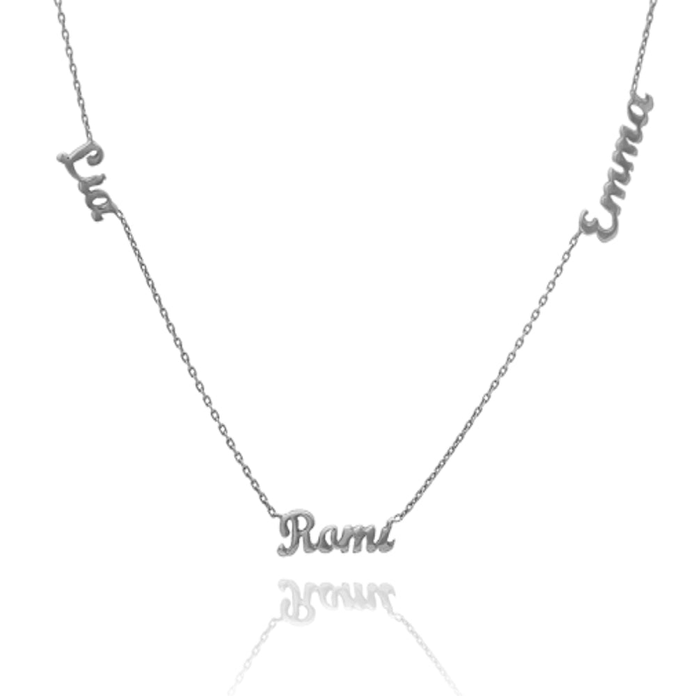 Three Name Necklace