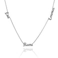 Three Name Necklace