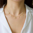 Block Initial Necklace