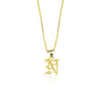 Gothic Initial Necklace