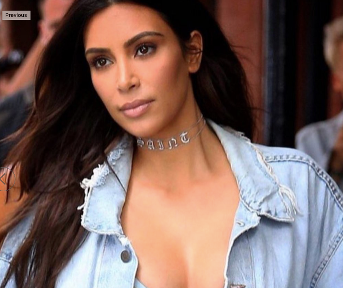 Kim Kardashian Gothic Choker