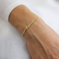 Name Bracelet with Curb Chain