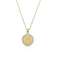 14k Solid Gold Coin Necklace