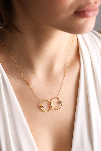 Double ring necklace