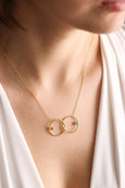 Double ring necklace