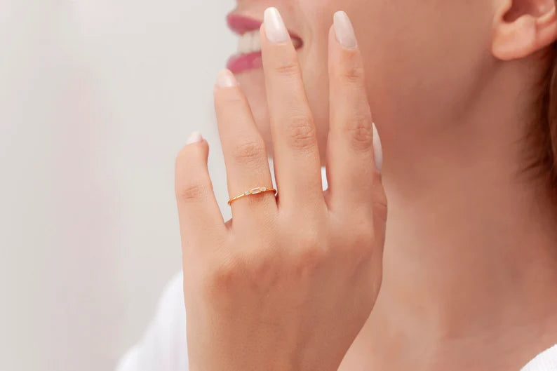 Personalized Birthstone Ring