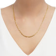 14k Solid Gold Mariner Chain Necklace