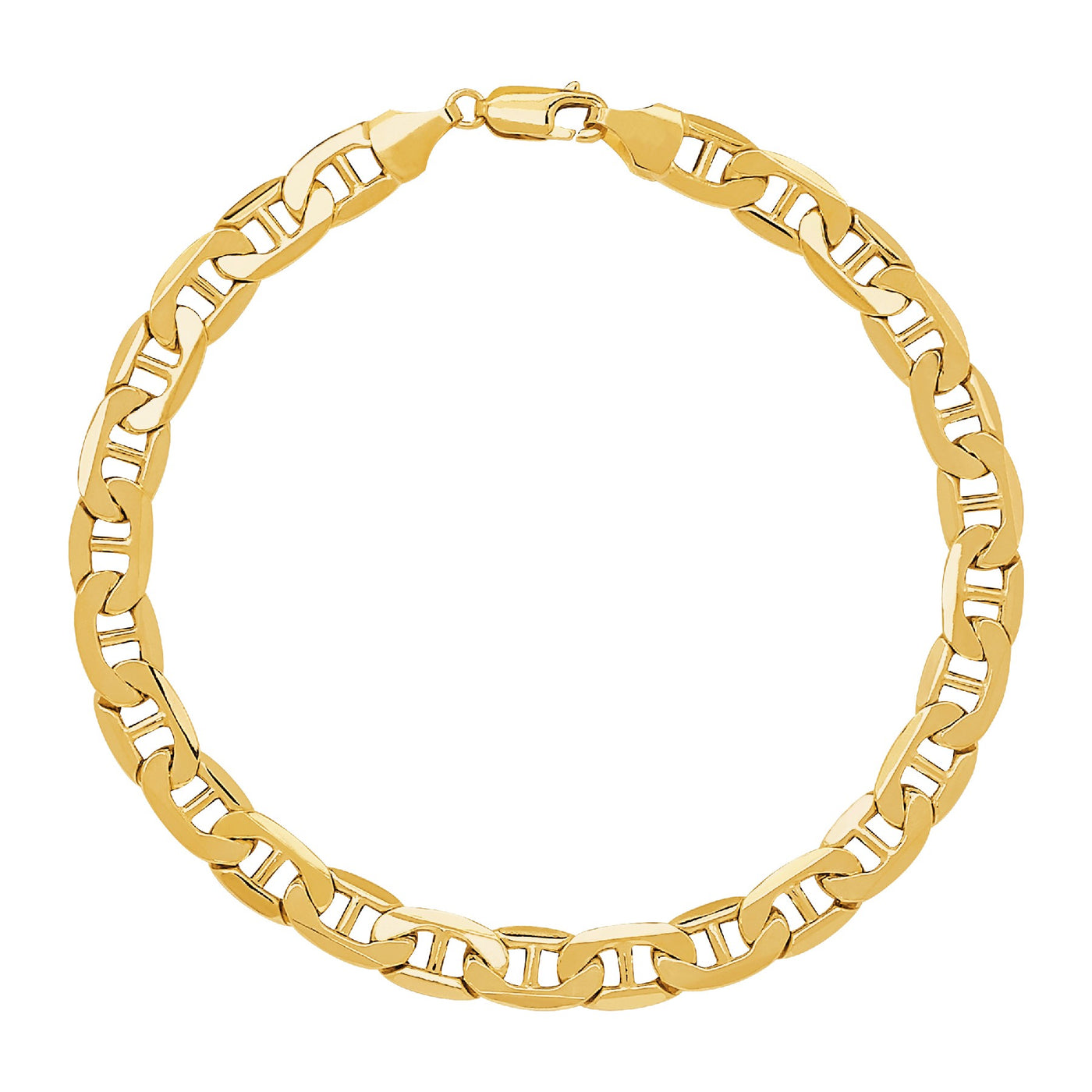 Beveled Mariner Link Bracelet