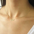 14k Solid Gold Mini Name Necklace