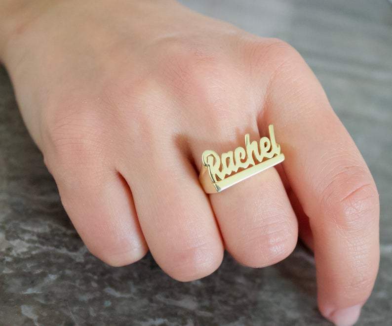 dainty-and-gold-jewelry - Name Ring