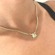 Gothic Initial Necklace